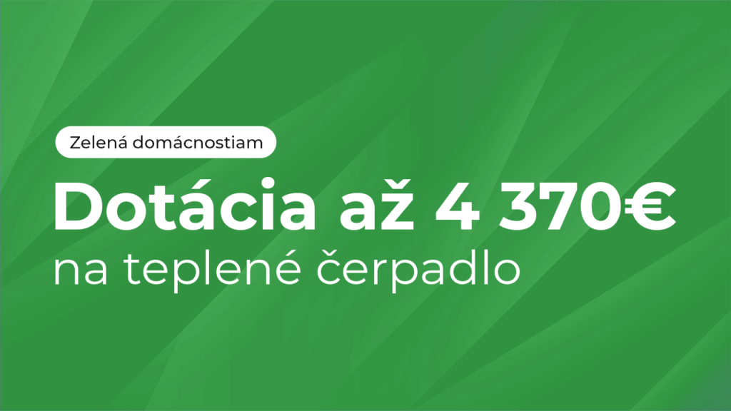 dotácia na tepelné čerpadlo